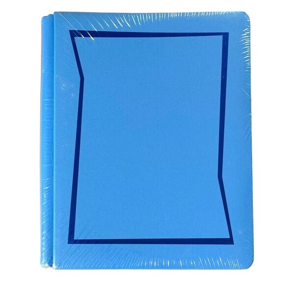 BRIGHT BLUE Creative Memories 8.5x11 Scrapbook Album & White Pages NEW NWT - Picture 1 of 3